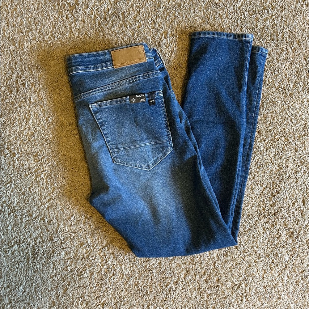 Buffalo David Bitton Dark Blue Skinny Jeans, Men’s W32/L30